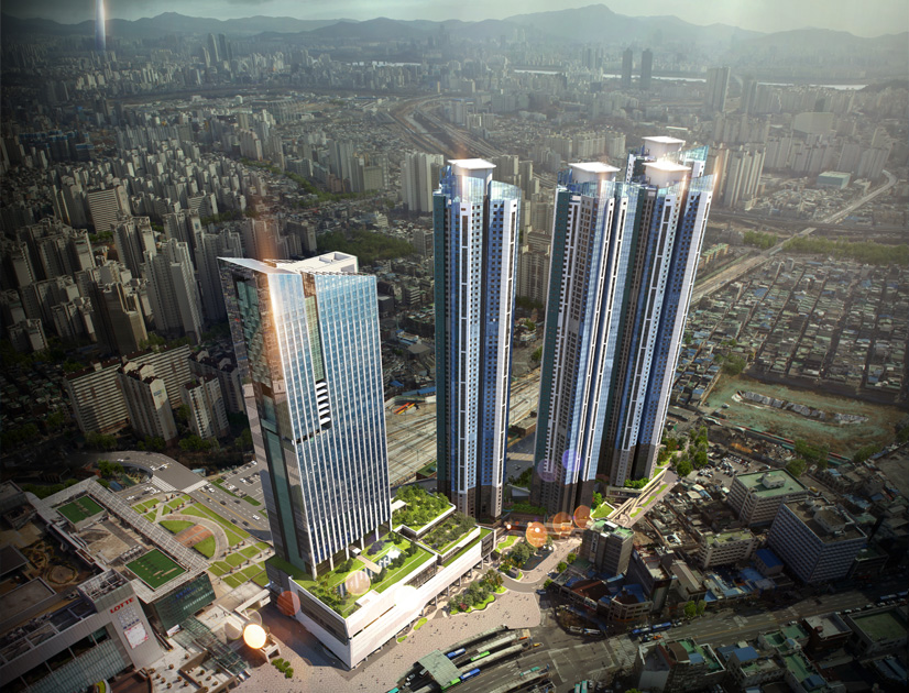 청량리역 롯데캐슬 오피스텔_조감도_3